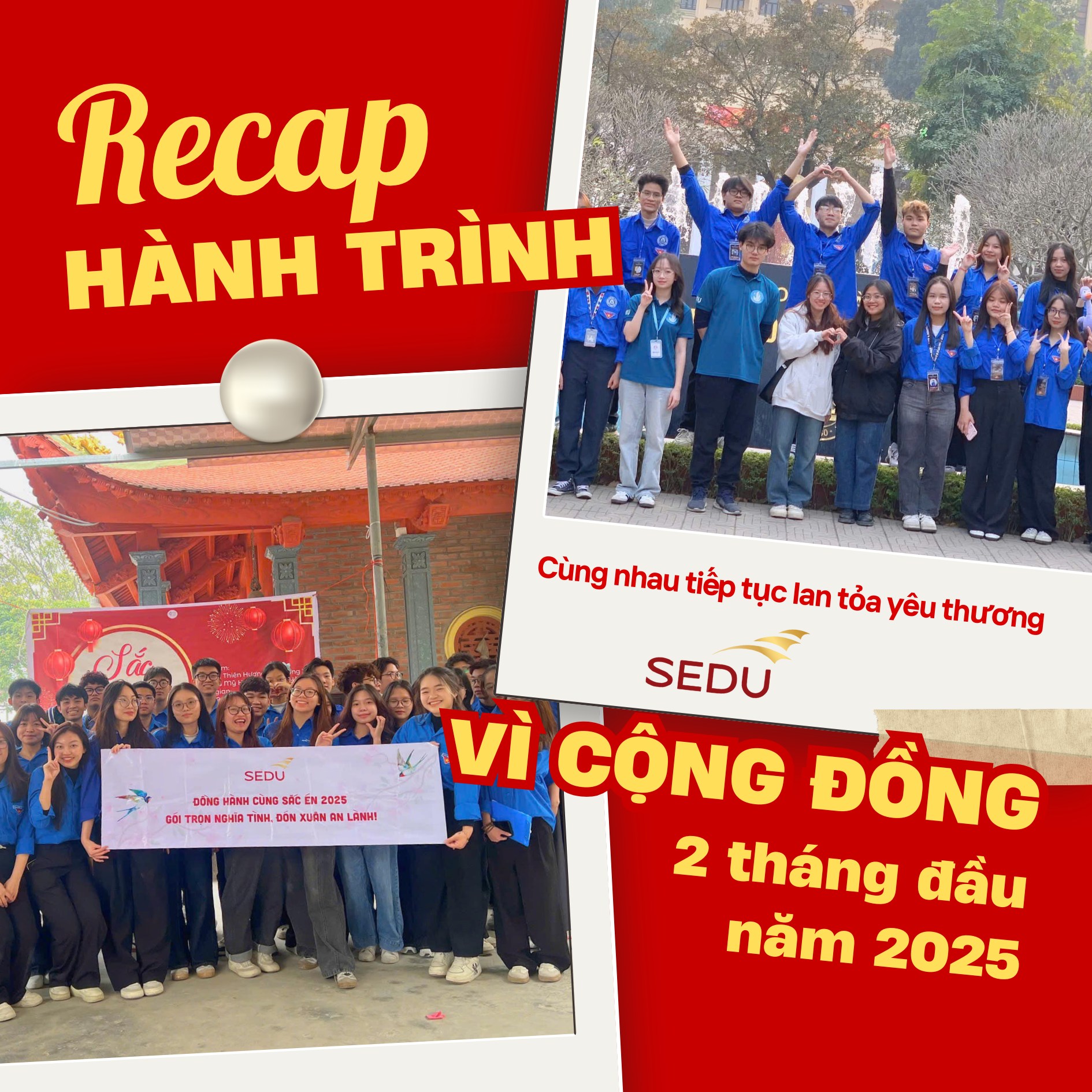 RECAP: HÀNH TRÌNH VÌ CỘNG ĐỒNG CỦA SEDU TRONG 2 THÁNG ĐẦU NĂM 2025